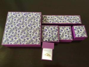 Classic Leatherette Earring Chain Jewellery Packaging Boxes With Gold Logo Printing