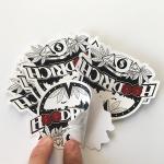 High Quality Printed Custom Logo Reusable Waterproof Die Cut Vinyl Label Custom