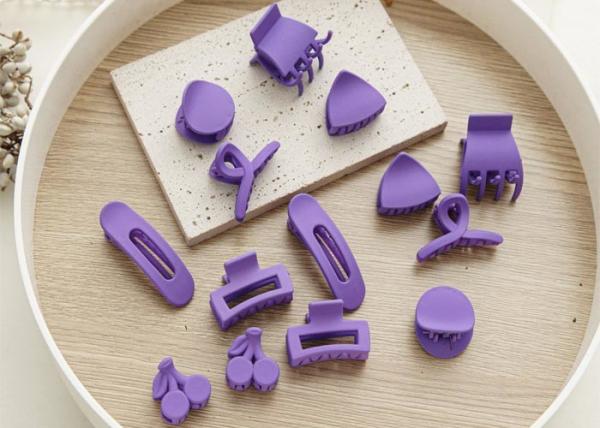 Resin Periwinkle blue color hair clip ponytail Headpiece bangs clip shark clip
