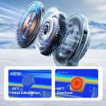 Qi2 Fan Magnetic Wireless Charger Car Phone Holder With Well-Designed Motherboar