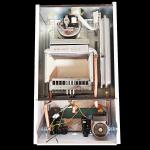 LED Wall Mounted Condensing Boiler 40kw 20kw White Shell Lpg Condensing Boiler