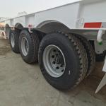 80/100/160ton 3 Axles Low Bed Semi Lowboy Heavy Duty Lowbed Flated Bed Semi