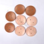 Wooden Buttons, Round Blank Wood Buttons with 2 Holes for Crafts and Sewing