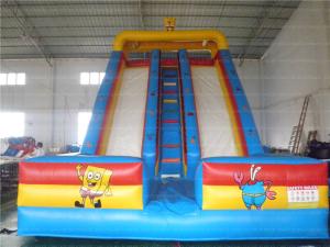 Wholesale Spongebob Double Lane Inflatable Slide (CYSL-31) from china suppliers
