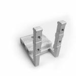 Aluminium Corner Joint With Screws For 45 Series Aluminum Window