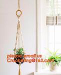 Wholesale 2 Pack Plant Hanger with Ring Jute 4 Leg 43.5 Inches for Indoor