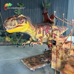 Wholesale Life Size Animatronic T-Rex Ridding Machine Dinosaur Playground Equipment For Kids from china suppliers
