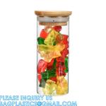 Plastic Glass Test Tubes with Cork Stoppers, Liquid Sample Vial, Leak-Proof,