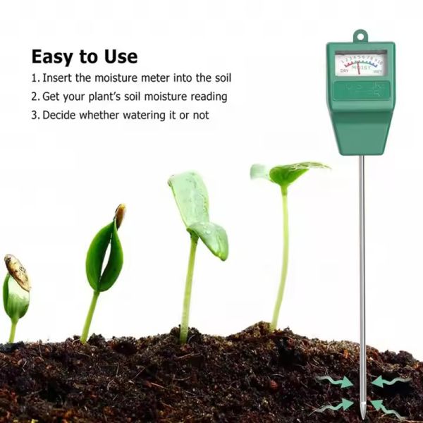 Garden Farm Soil Thermometer Digital Soil Tester Soil Moisture Meter Tester Portable