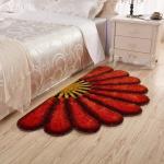 Blue Fan-Shaped Pattern New Design Boy Room Shaggy Kid Living Room Carpet Made
