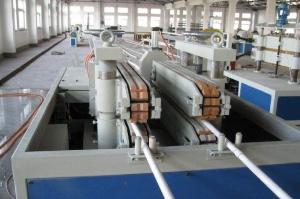 Wholesale PVC UPVC Double Pipe Plastic Extrusion Line / Machinery With Twin Screw from china suppliers