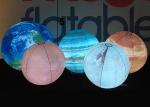 Outdoor Advertising Balloons Inflatable Hanging Planets Globe Balloon With Led