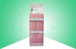 OEM ODM Pink Point Of Sale Cardboard Display Stands With Heavy Duty Design