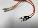 FC / UPC LC / UPC Multimode Duplex Fiber Optic Cable 3.0mm For QSFP Devices