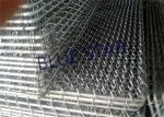 Green / Balck Wire Mesh Fencing PVC Coated 0.5 - 6m Width Chain Link Fence