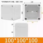 Clear Lid ABS PC Material Watertight Electric Box 100*100*100mm with Plastic