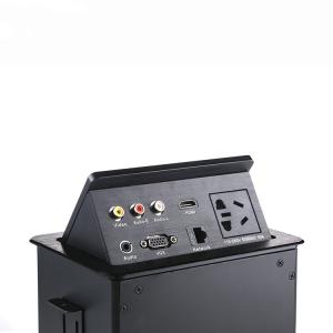 China Meeting Table Pop Up Power Socket Box Hides The Desktop Multimedia Connection on sale