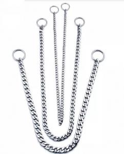 China Adjustable Pet Dog Choke Chain Collar Chain Collar Necklace For Dog Snake Chain on sale