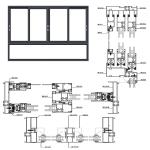 DOLPHIN Sliding Door Interior With Sliding Window Design Sliding Windows