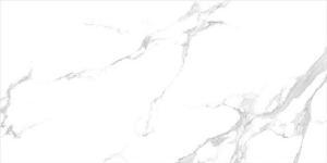 Wholesale Carrara Marble White Ceramic Glazed Floor Tiles Light Colors And Sinuous Veins from china suppliers