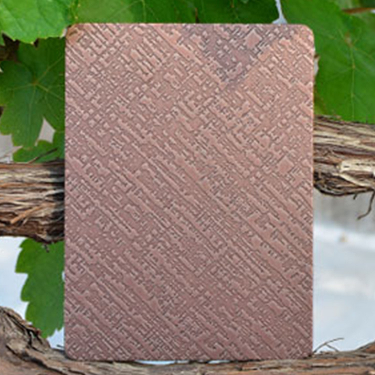 Custom Texture Antique Copper/Brass/Bronze Retro Art Design Antique Stainless Steel Sheet