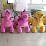 Hansel high quality plush electric amusement rides animal battery operated
