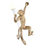 Monkey Lamp Wall Resin Black White Gold Right Left Side Monkey Wall Light (WH-VR