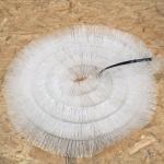 Professional 100mm Diameter White Gutter Brush Leaf Guard 4m Rolls for Gutter