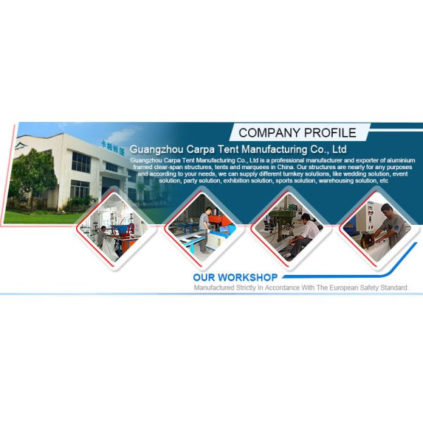 White Roof Durable Event Tents With Linings And Curtains 10m * 15m