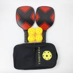 Wood Fiber Custom Pickleball Paddle Racket 7 Layers Sports Game