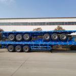 Not Self Dumping 3 Axels 40FT 50FT Container Flatbed Trailer Transport Semi