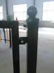 3 Rails Decorative Aluminium Fencing 125mm Picket Distance Square Post Or