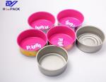 Cigarette Tins Vintage Empty Can, D65x27mm Folower Pink Color Printing Tin Can