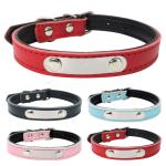 Durable Pet Dog Collars And Leashes Customized Number Printed With Stainless