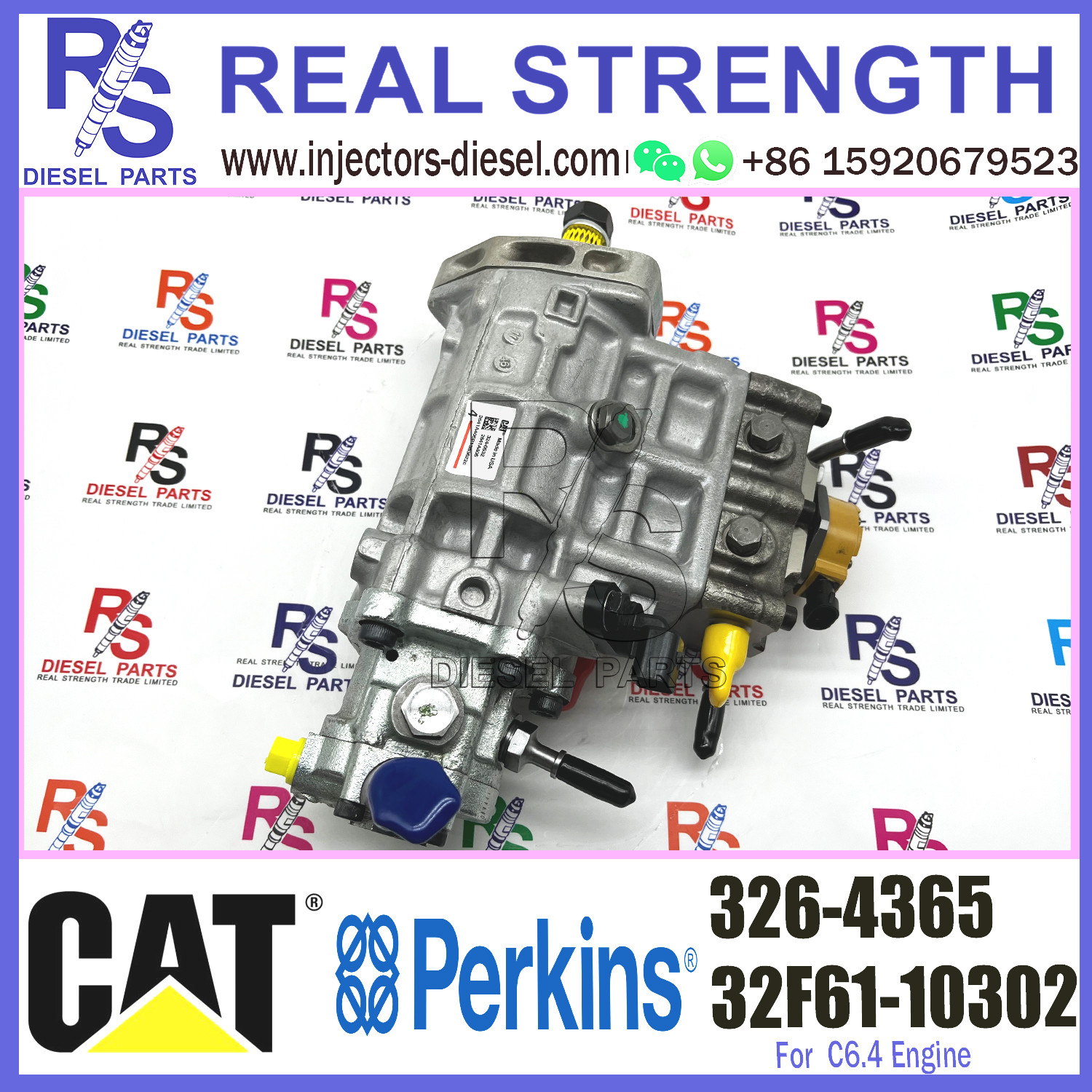 C6.4 diesel engine machinery pump 326-4365 engine diesel excavator fuel injection pump 326-4365