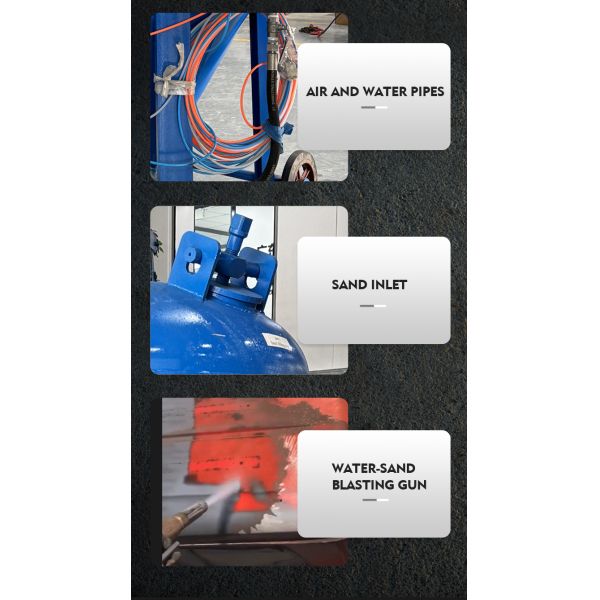 Mixed Water Sand Blaster High Pressure Sandblasting Pot