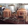 Buy cheap Automatic Red Copper Brewing Equipment Small Scale Brewery For Pub Draft from wholesalers