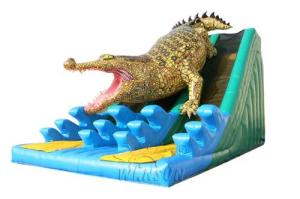 Wholesale Durable Huge Inflatable Slide King Crocodile Dual Slide Eco - Friendly Wss-259 from china suppliers