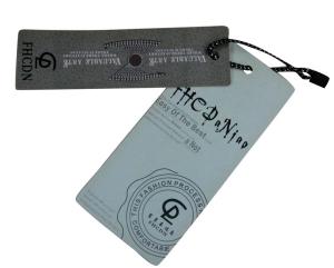 Wholesale 800gsm 2 Coclor Printing Paper Clothing Hang Tags 4 cm x 13 cm from china suppliers
