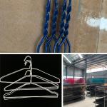 Notched Painting Wire Shirt Hangers Powder Coating / Electrostatic Spraying