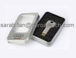 Free Logo Metal Key 3.0 USB Stick/Bulk Sale USB Flash Frive with Real Capacity