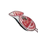 Heart Candy Lollipop Die Cut Shape Reusable Flat Mylar Zipper Bags For Candies