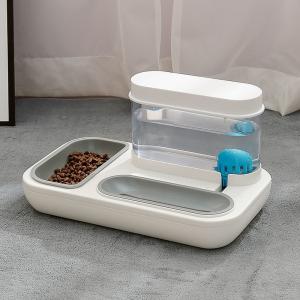 Wholesale Automatic Water Feeding Cat Double Bowl Prevent Upsetting from china suppliers