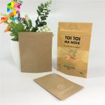 Brown Kraft Paper Bags With Paper Packaging With Window See Through Food Grade
