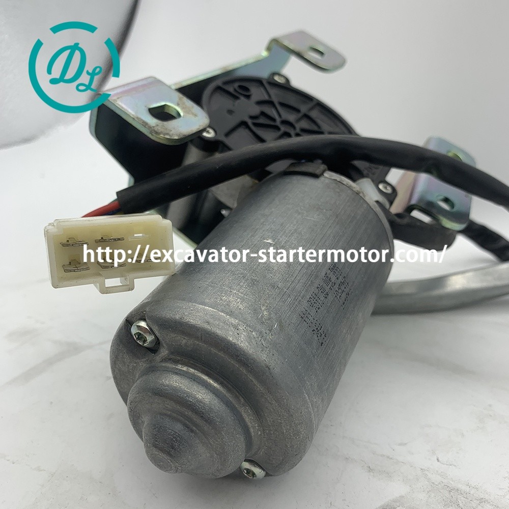 SY75C Excavator Spare Parts Wiper Motor Assembly 60313171 24 VDC