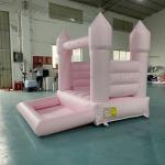Customized Toddler Pink Inflatable Jumper Bouncy Castle Bounce House With Ball