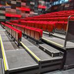 200-500 People Capacity Retractable Bleachers Aluminum 4-10 Rows