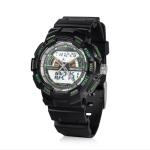 Plastic Digital Watch with Stainless Steel Case Back, 5ATM Water Resistance and