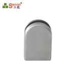 D Shaped 4mm SS304 Mirror Fixed Glass Accessories Round Clamp Fix Shower Glass