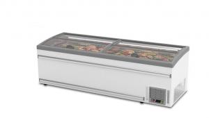 Wholesale 800L 1100L Glass Door Chest Freezer R290 R404A Island Freezer Sliding glass doors from china suppliers